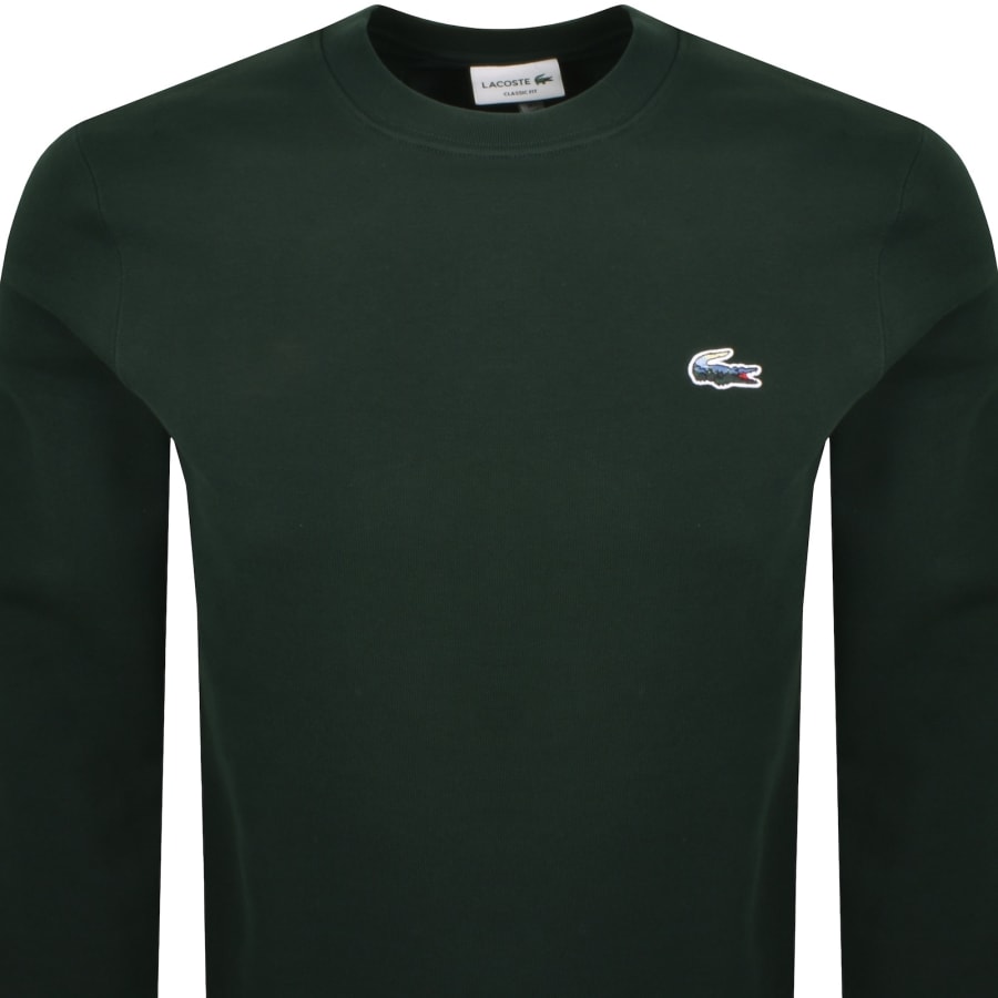 Image number 2 for Lacoste Croc Badge Sweatshirt Green