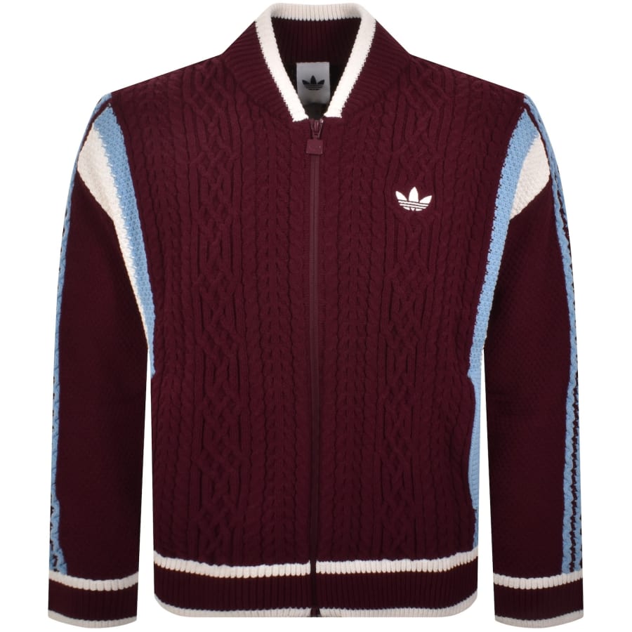 Image number 1 for adidas Originals Wicons Cardigan Maroon