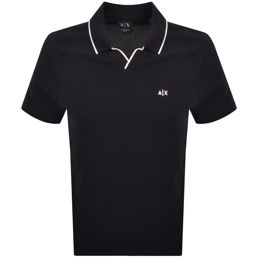 Image number 1 for Armani Exchange Polo T Shirt Deep Navy