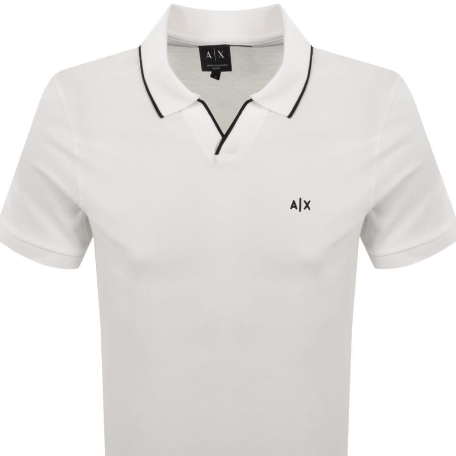 Image number 2 for Armani Exchange Polo T Shirt Off White