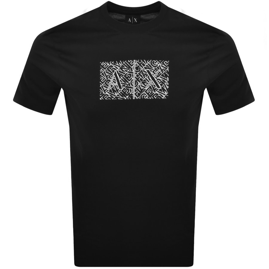 Image number 1 for Armani Exchange Slim Fit Crew Neck T Shirt Black
