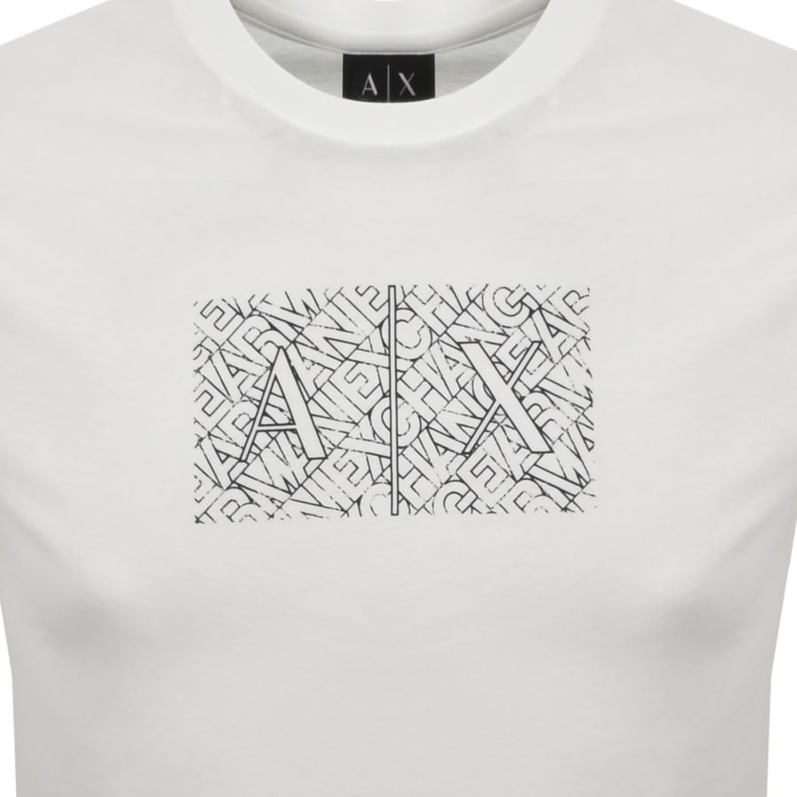 Image number 3 for Armani Exchange Slim Fit Crew Neck T Shirt White