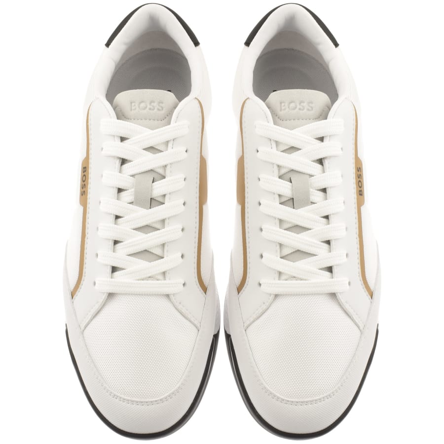 Image number 3 for BOSS Nitan Trainers Open White