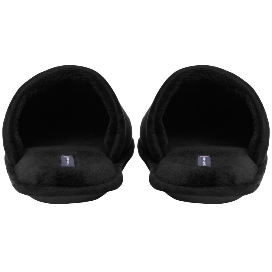 Image number 3 for Tommy Hilfiger Flag House Slippers Black