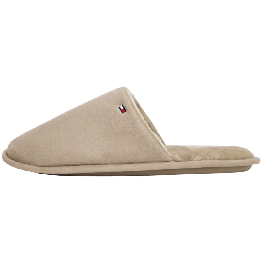 Image number 2 for Tommy Hilfiger Flag House Slippers Beige