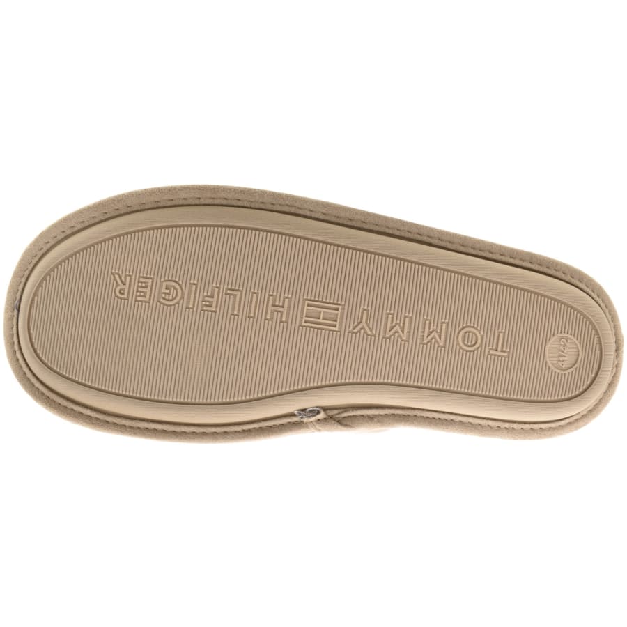 Image number 5 for Tommy Hilfiger Flag House Slippers Beige