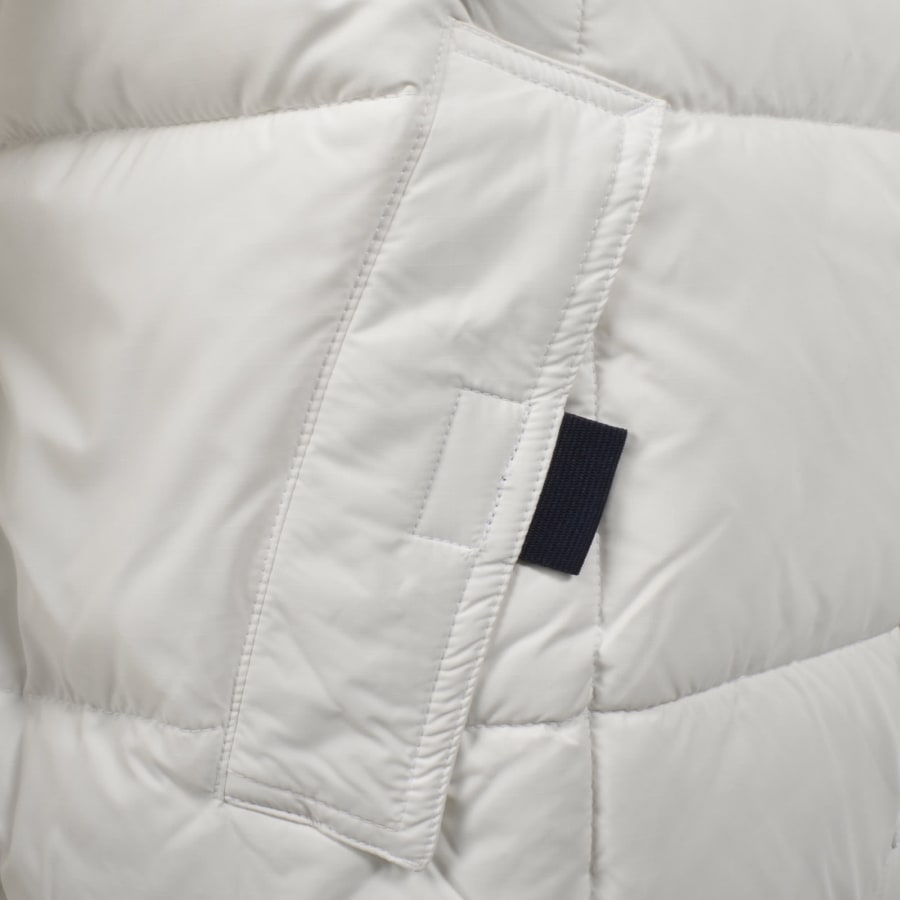 Image number 3 for Tommy Jeans DNA Collar Puffer Jacket White