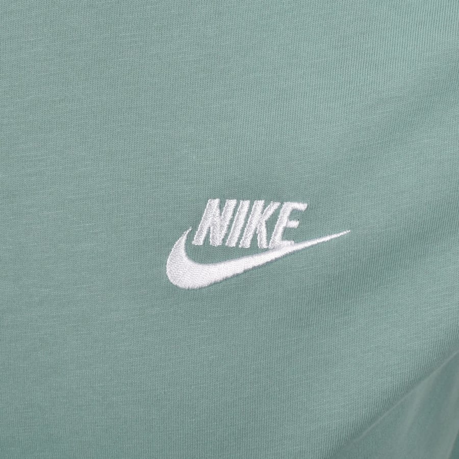 Image number 3 for Nike Crew Neck Club T Shirt Green