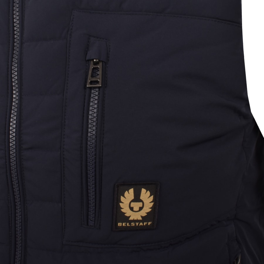 Image number 3 for Belstaff Chassis Padded Gilet Navy