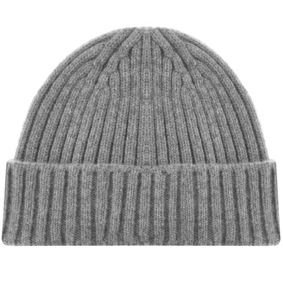 Image number 2 for Belstaff Logo Watch Beanie Grey