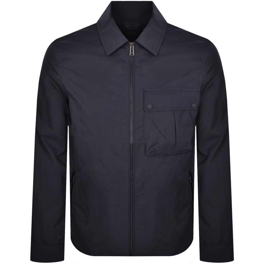 Image number 2 for Belstaff Drome Overshirt Navy