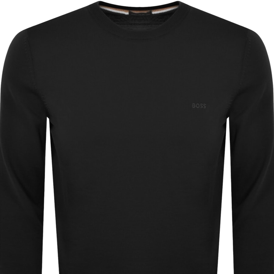 Image number 2 for BOSS Botto L Knit Jumper Black
