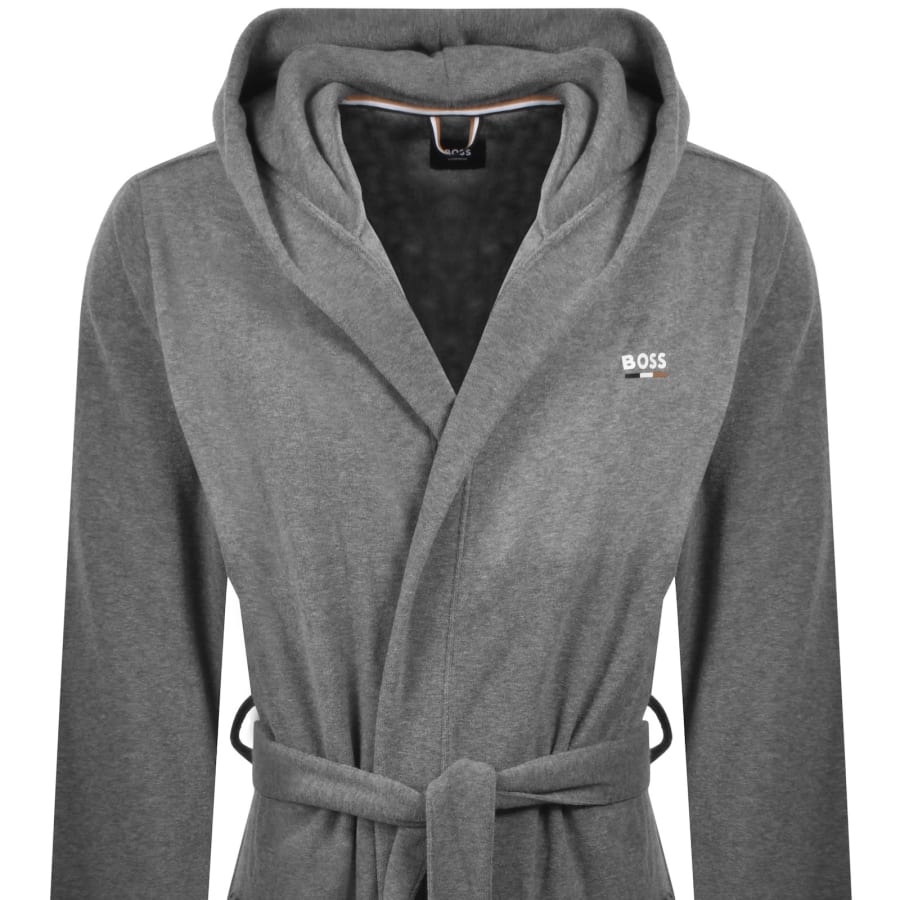Image number 2 for BOSS Lounge French Terry Robe Grey