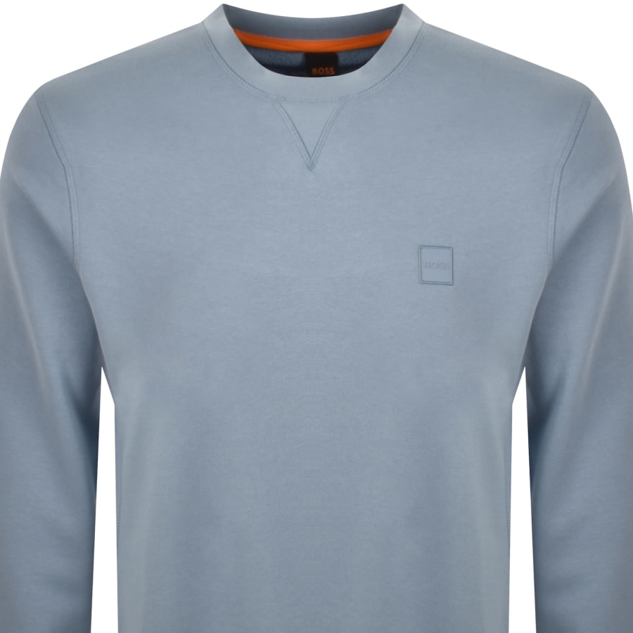 Image number 2 for BOSS Westart Sweatshirt Light Blue