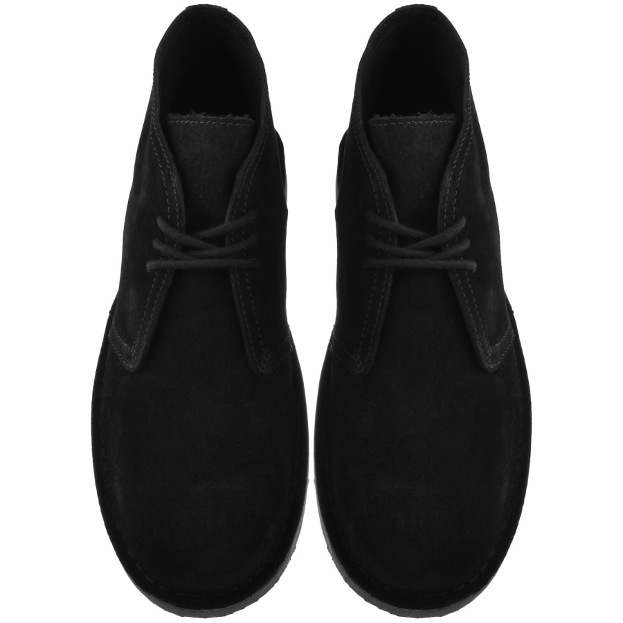 Image number 3 for Fred Perry Hawley Suede Shoes Black