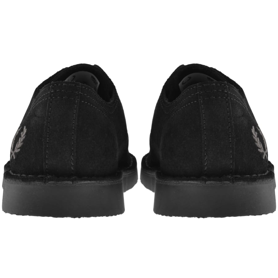 Image number 2 for Fred Perry Linden Suede Shoes Black
