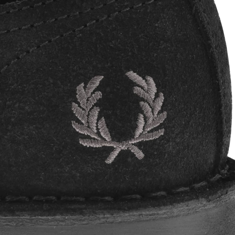 Image number 4 for Fred Perry Linden Suede Shoes Black