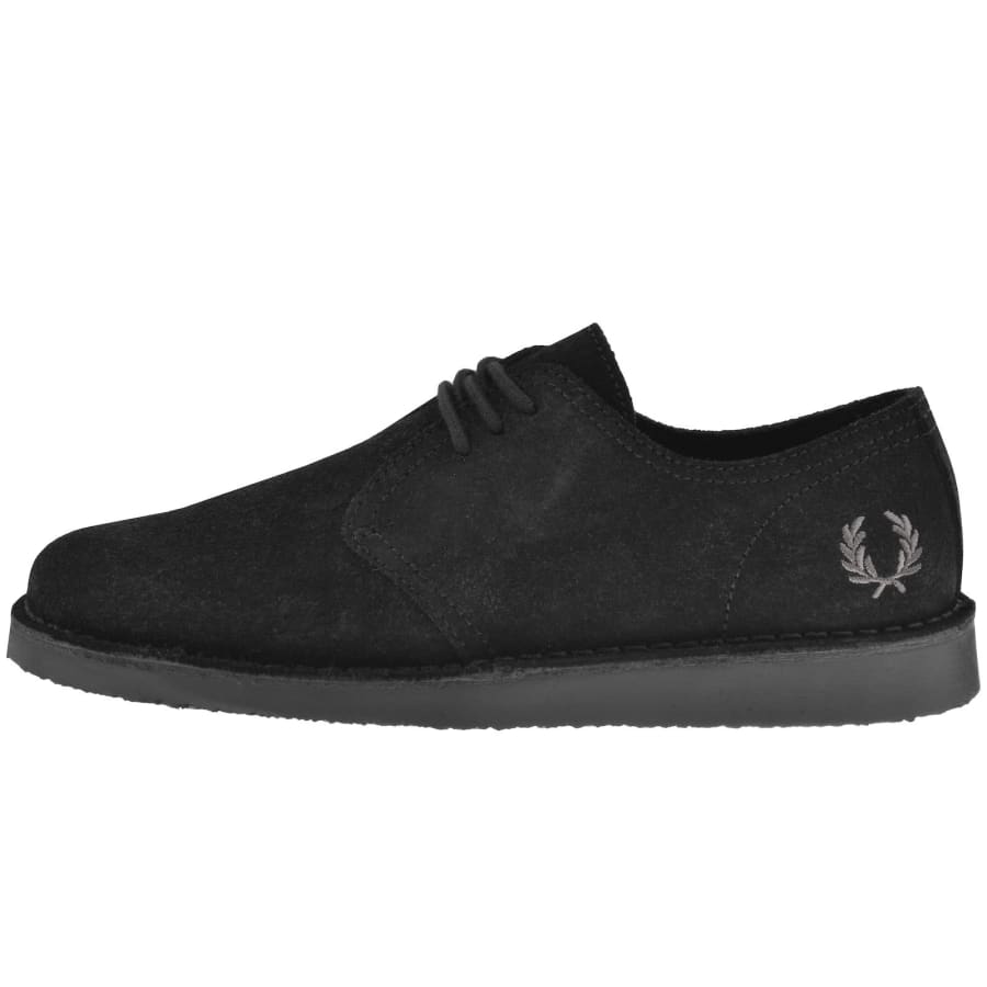 Image number 1 for Fred Perry Linden Suede Shoes Black