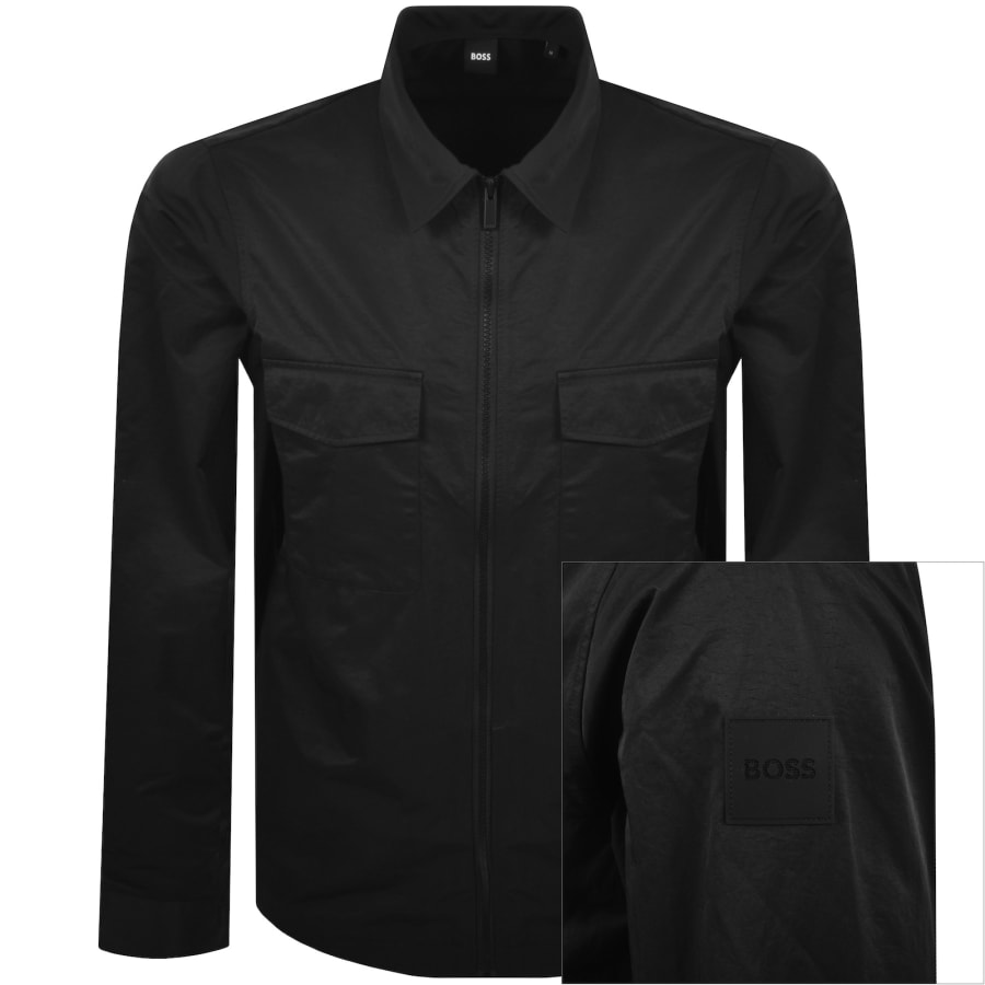 Image number 1 for BOSS P Olson Overshirt Black