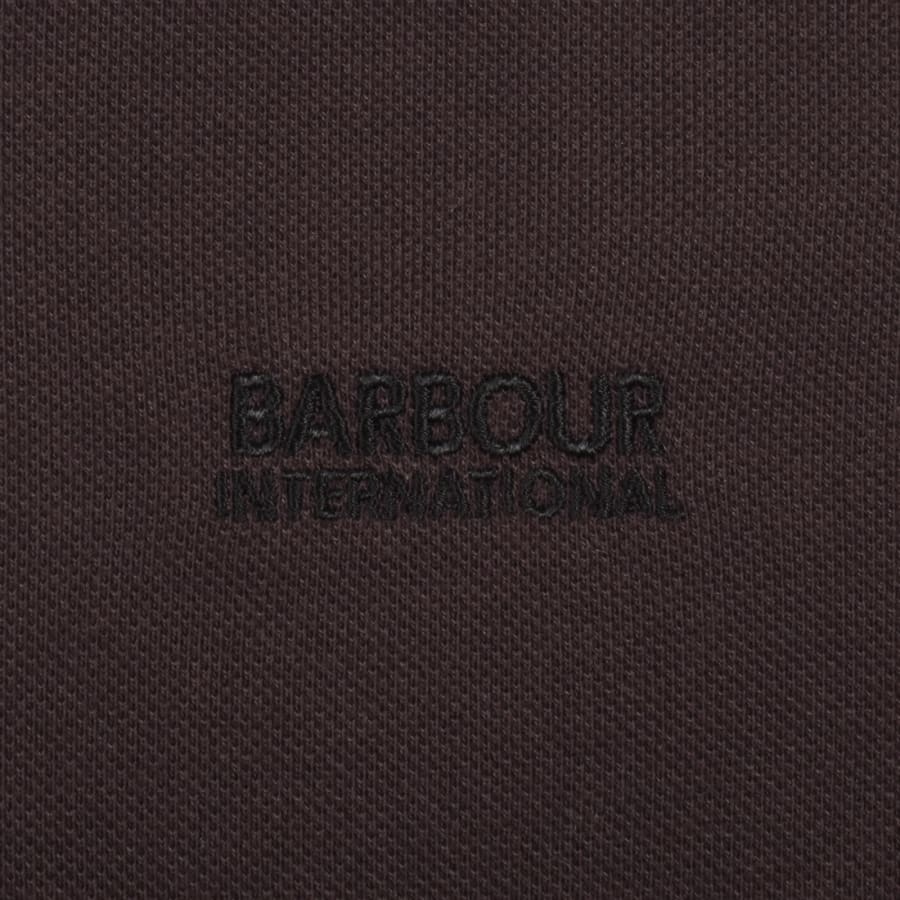 Image number 3 for Barbour International Buxton Polo T Shirt Brown