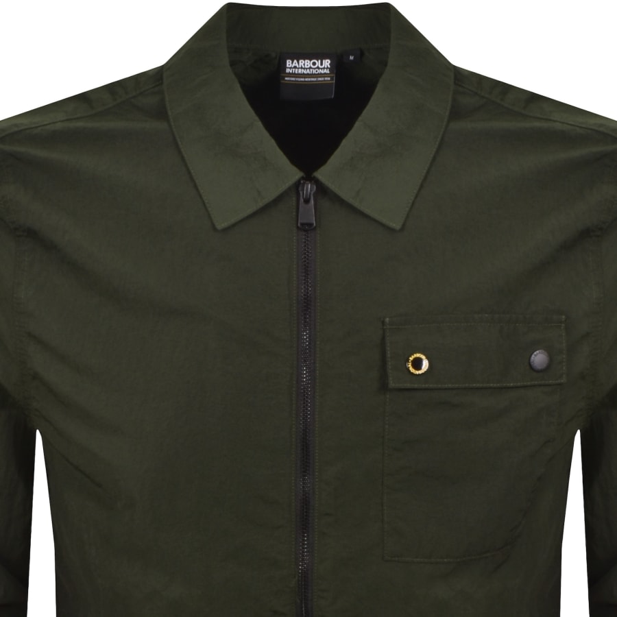 Image number 2 for Barbour International Inline Overshirt Green