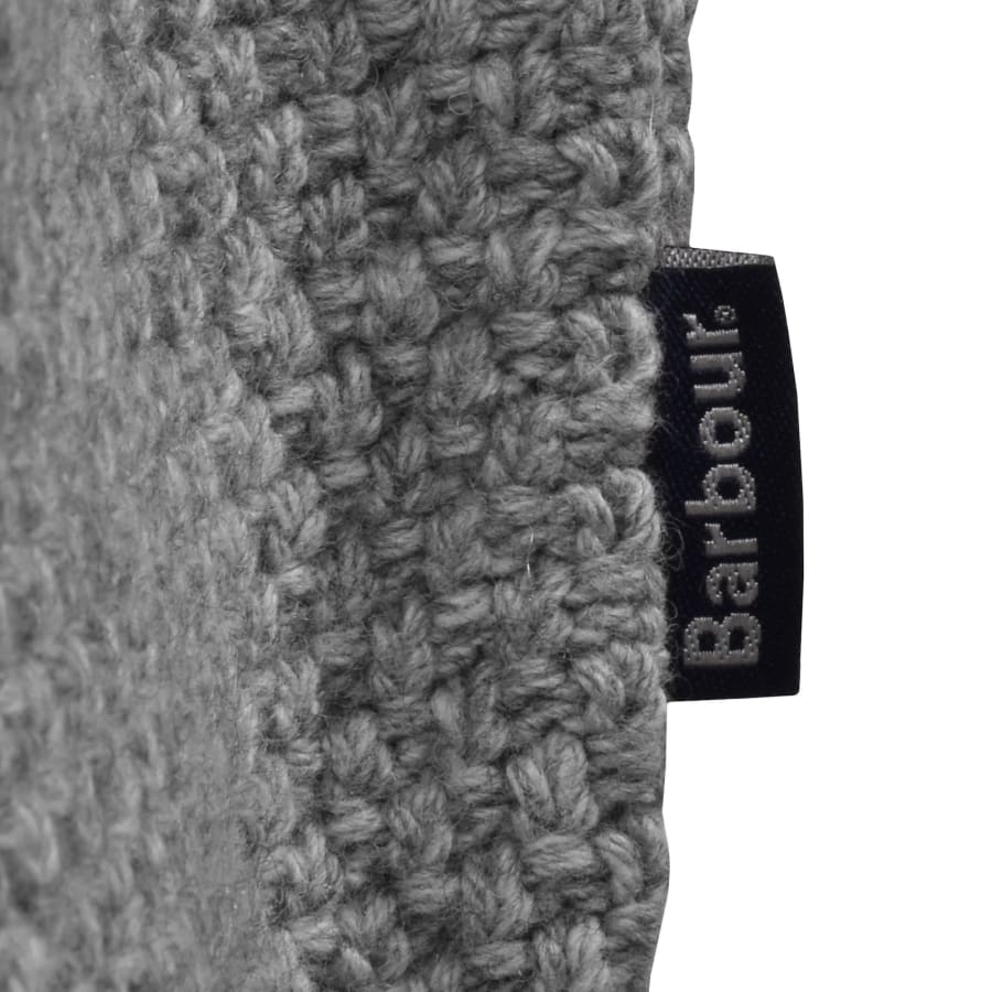 Image number 4 for Barbour Casey Cable Knit Jumper Grey