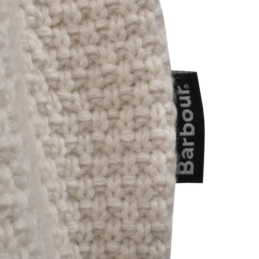 Image number 4 for Barbour Casey Cable Knit Jumper Cream