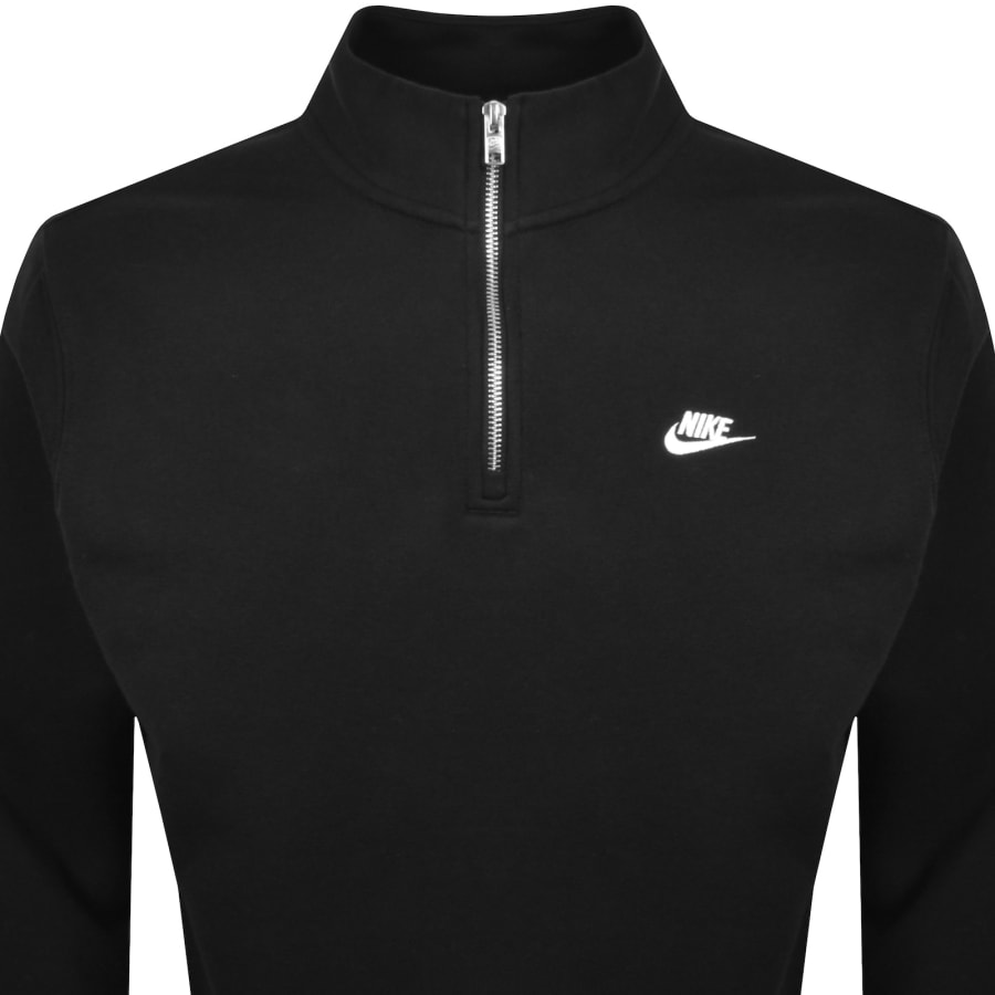 Image number 2 for Nike Quarter Zip Sweatshirt Black
