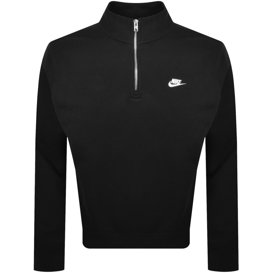 Image number 1 for Nike Quarter Zip Sweatshirt Black