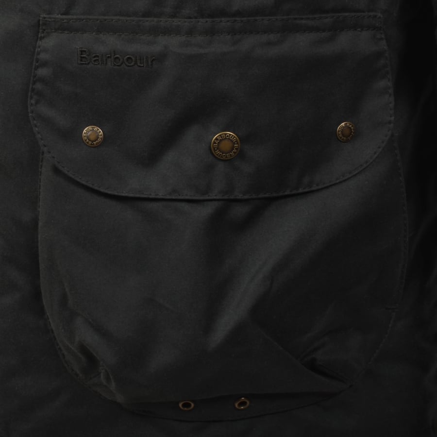 Image number 2 for Barbour Jig Waxed Jacket Sage Green