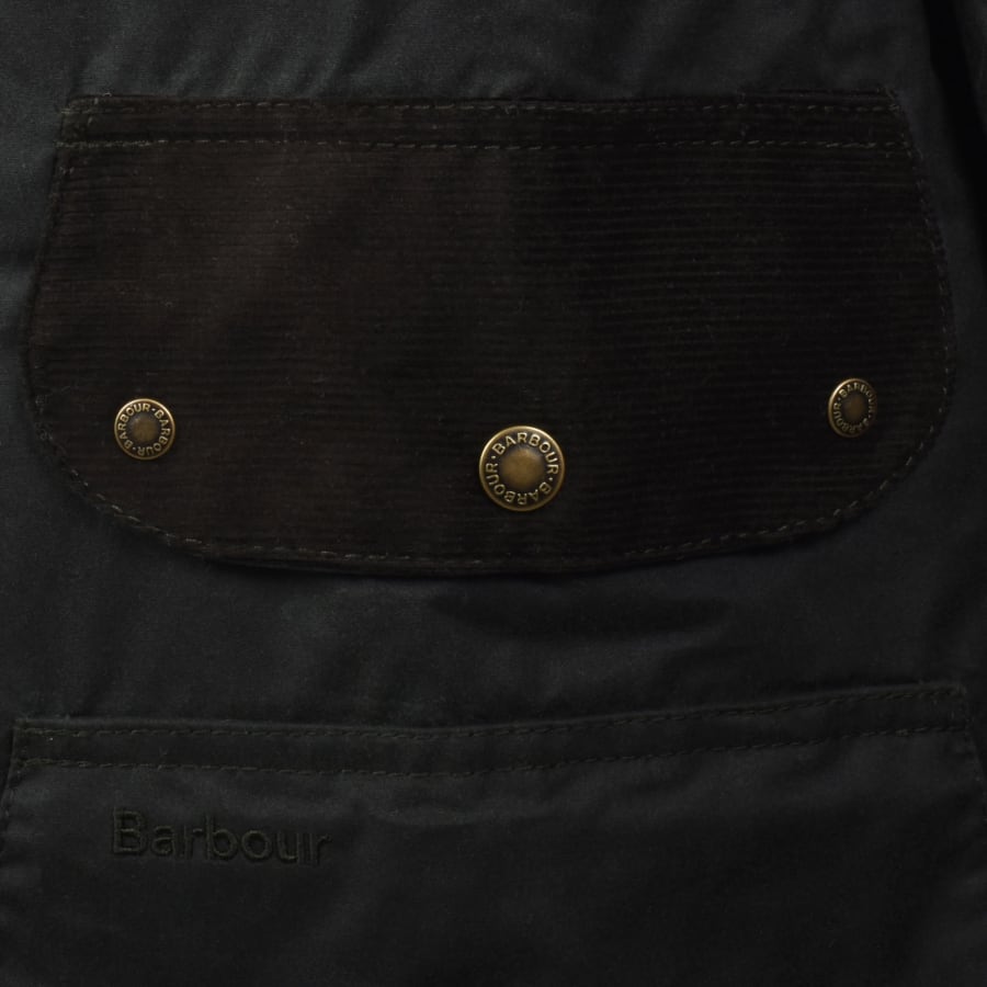 Image number 3 for Barbour Jig Waxed Jacket Sage Green