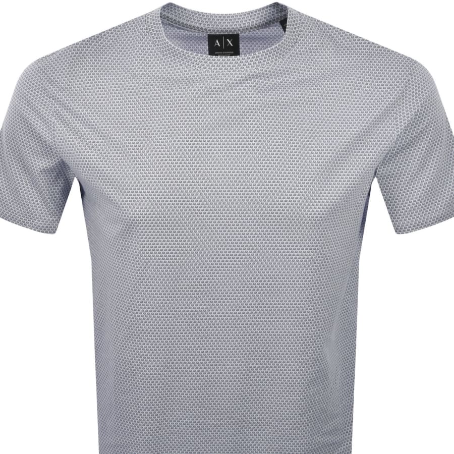 Image number 2 for Armani Exchange Micro Logo T Shirt Blue