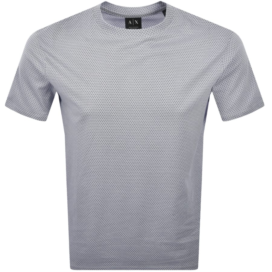 Image number 1 for Armani Exchange Micro Logo T Shirt Blue