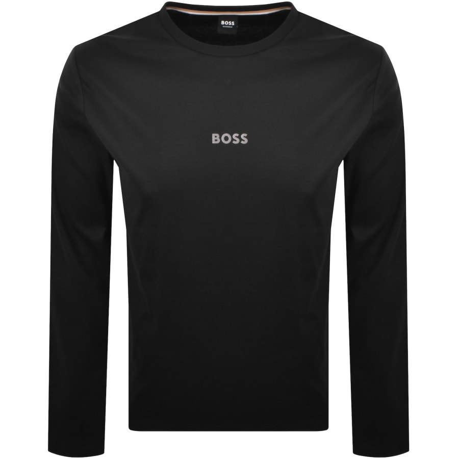 Image number 2 for BOSS Long Sleeve Lounge Set Black