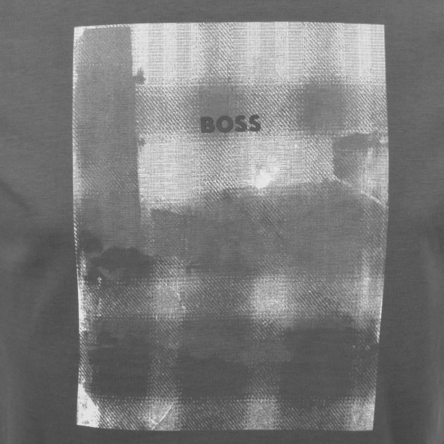 Image number 3 for BOSS Brokenice T Shirt Open Grey