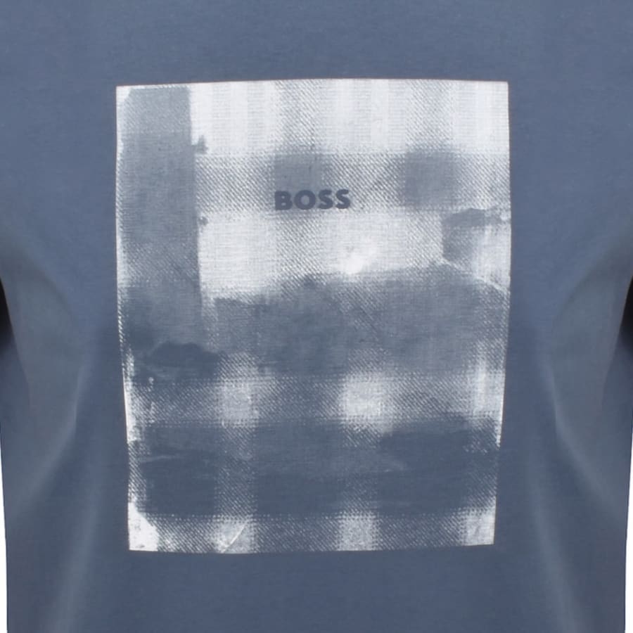 Image number 3 for BOSS Brokenice T Shirt Blue