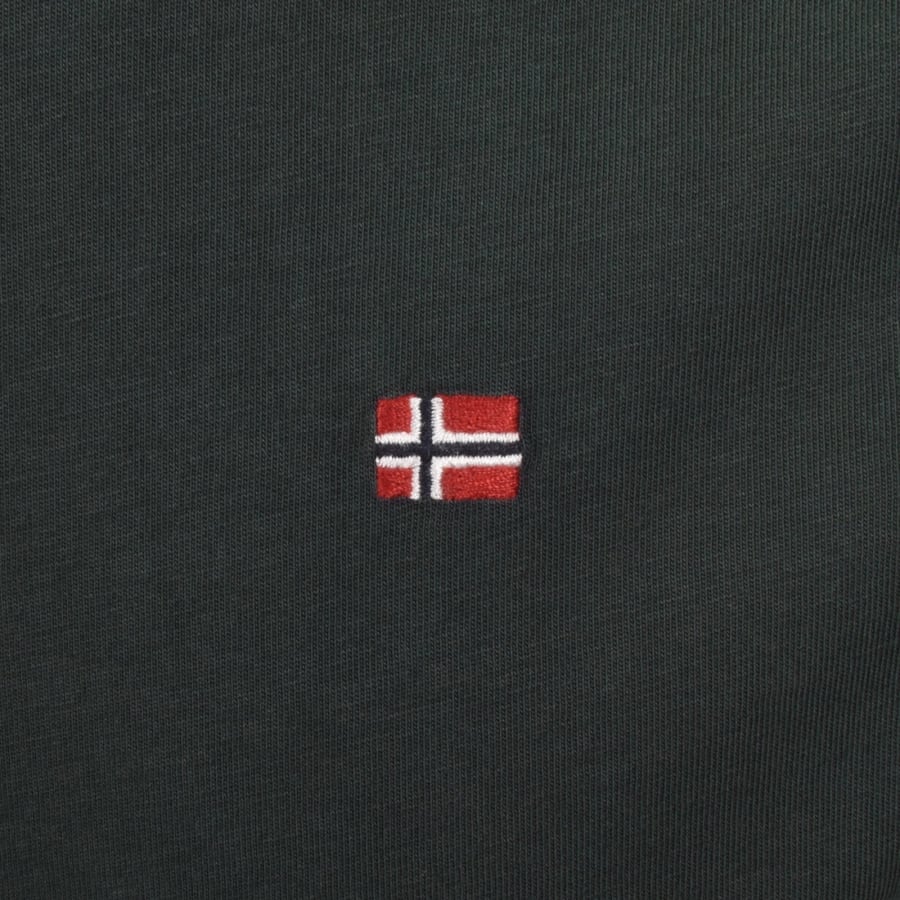Image number 3 for Napapijri Salis Sum Logo T Shirt Green