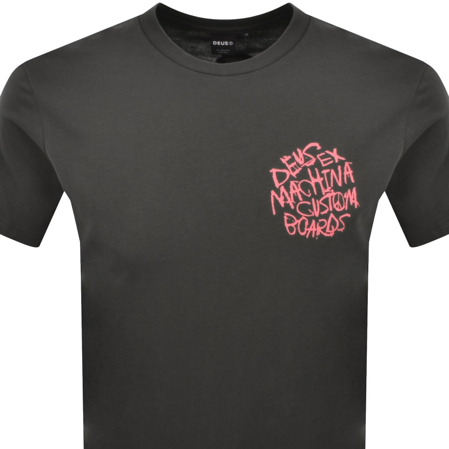 Image number 3 for Deus Ex Machina Scrambler T Shirt Grey