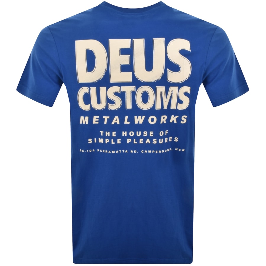 Image number 5 for Deus Ex Machina Chromium T Shirt Blue