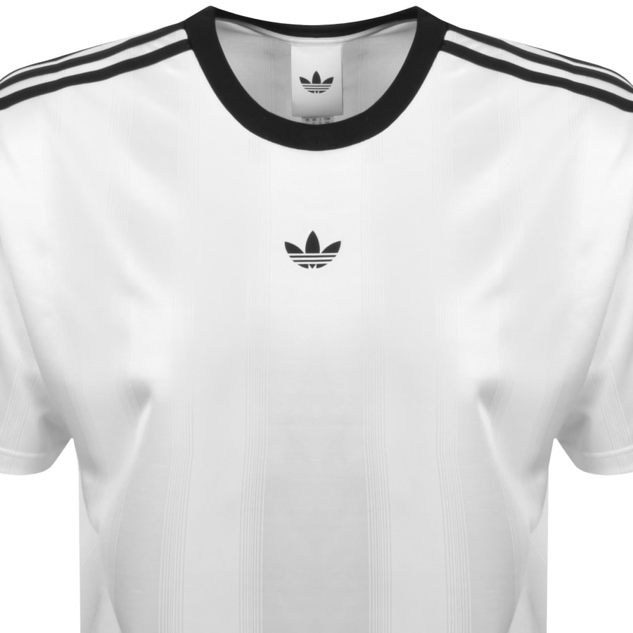 Image number 2 for adidas Originals Jacquard Jersey T Shirt White