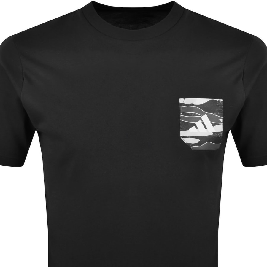 Image number 2 for adidas Sportswear Camo Pocket T Shirt Black