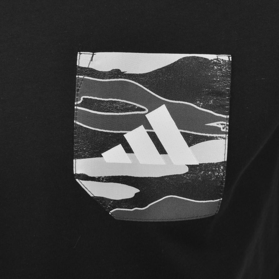 Image number 3 for adidas Sportswear Camo Pocket T Shirt Black