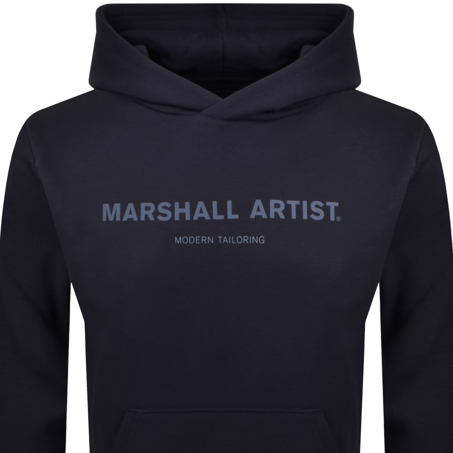 Image number 2 for Marshall Artist Stampa Oth Hoodie Navy