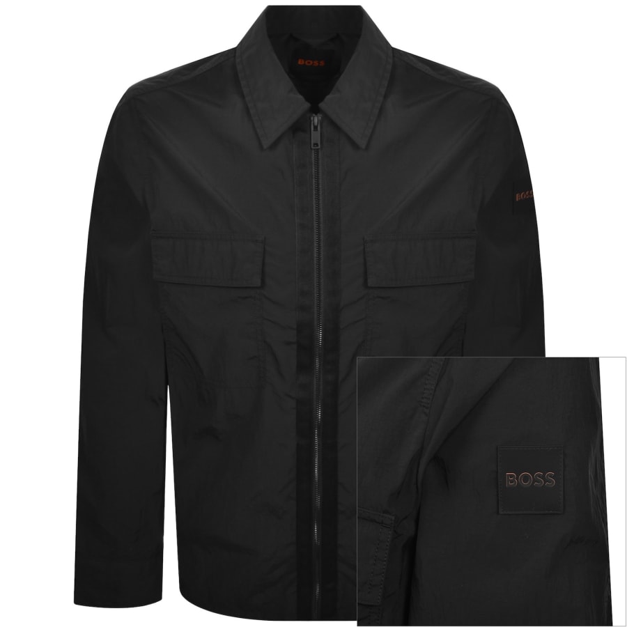 Image number 1 for BOSS Lotape Nylon Overshirt Black