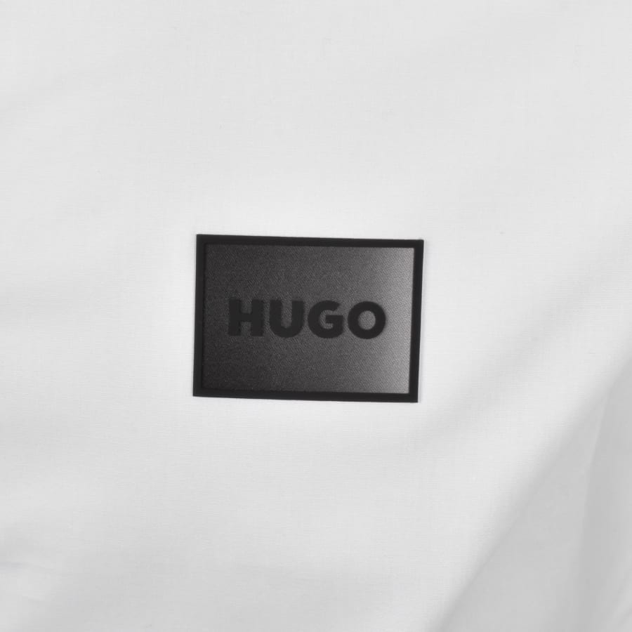 Image number 3 for HUGO Long Sleeved Emero Shirt White