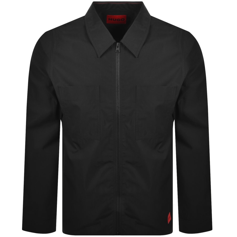 Image number 1 for HUGO Evalom Overshirt Jacket Black