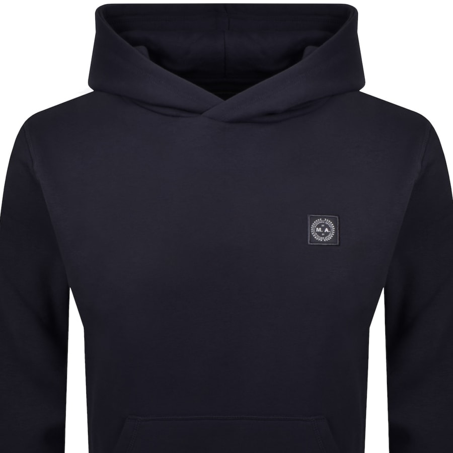 Image number 2 for Marshall Artist Marchio Oth Hoodie Navy