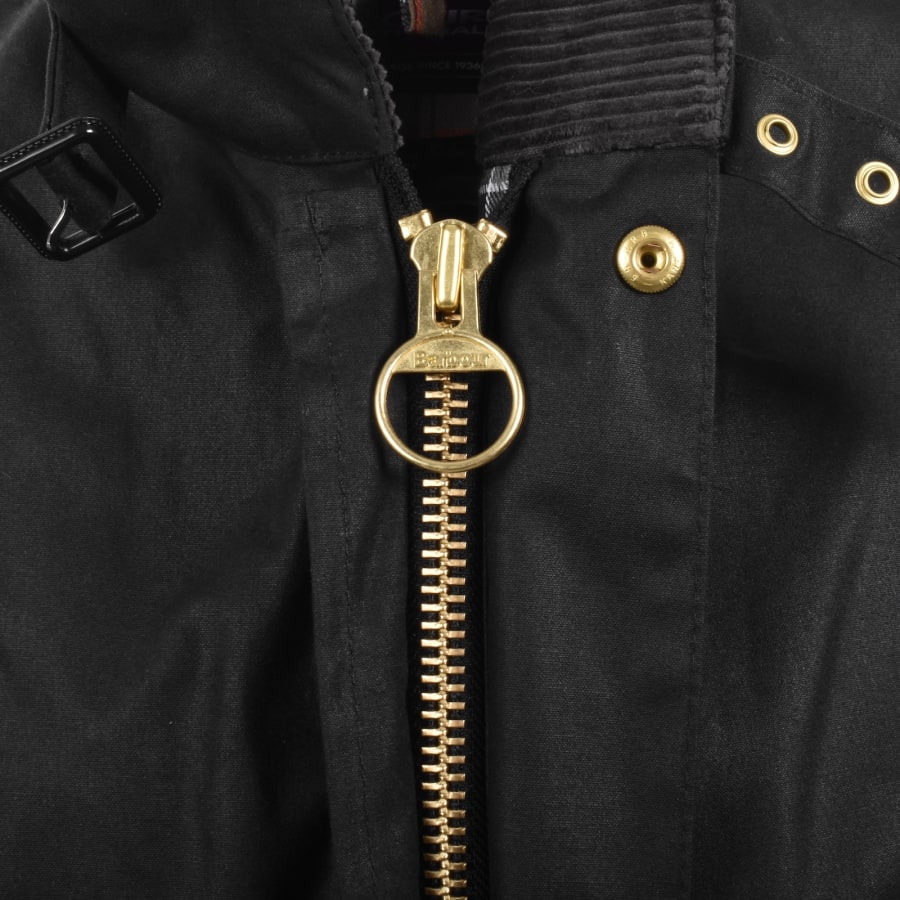 Image number 5 for Barbour International Original Wax Jacket Black