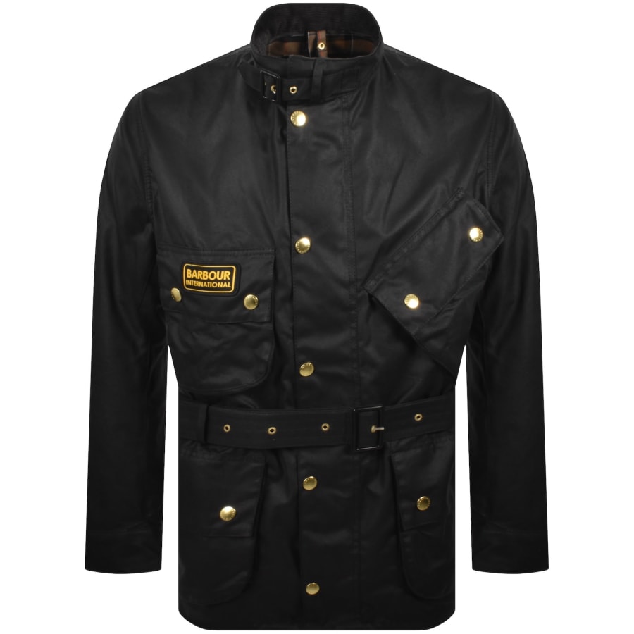 Image number 1 for Barbour International Original Wax Jacket Black