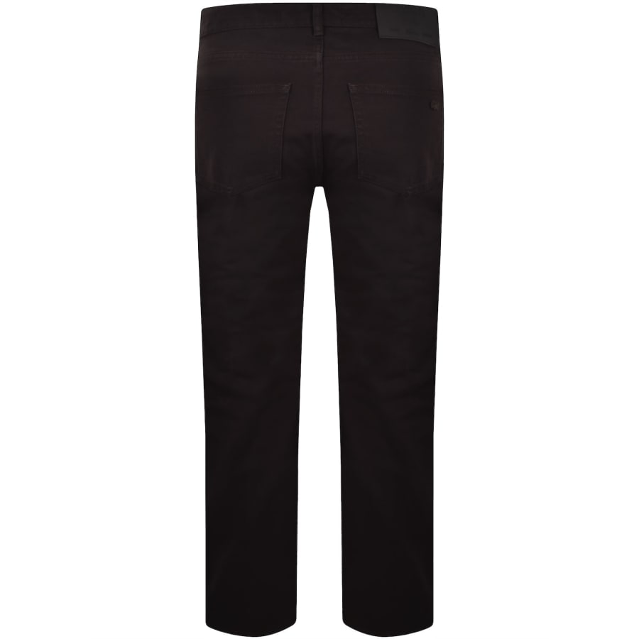 Image number 3 for Lacoste Straight Fit Jeans Brown